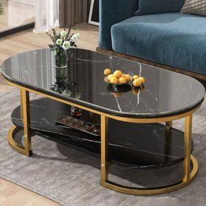 Oval shape 2 step center table