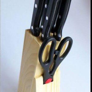 Standing Wooden Knife Set
