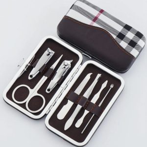 Leather manicure set