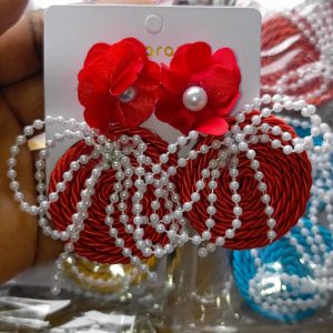 Flower design earrings