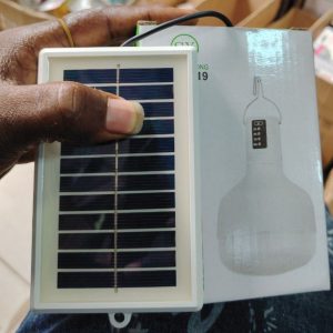 Rechargeable bulb with panel