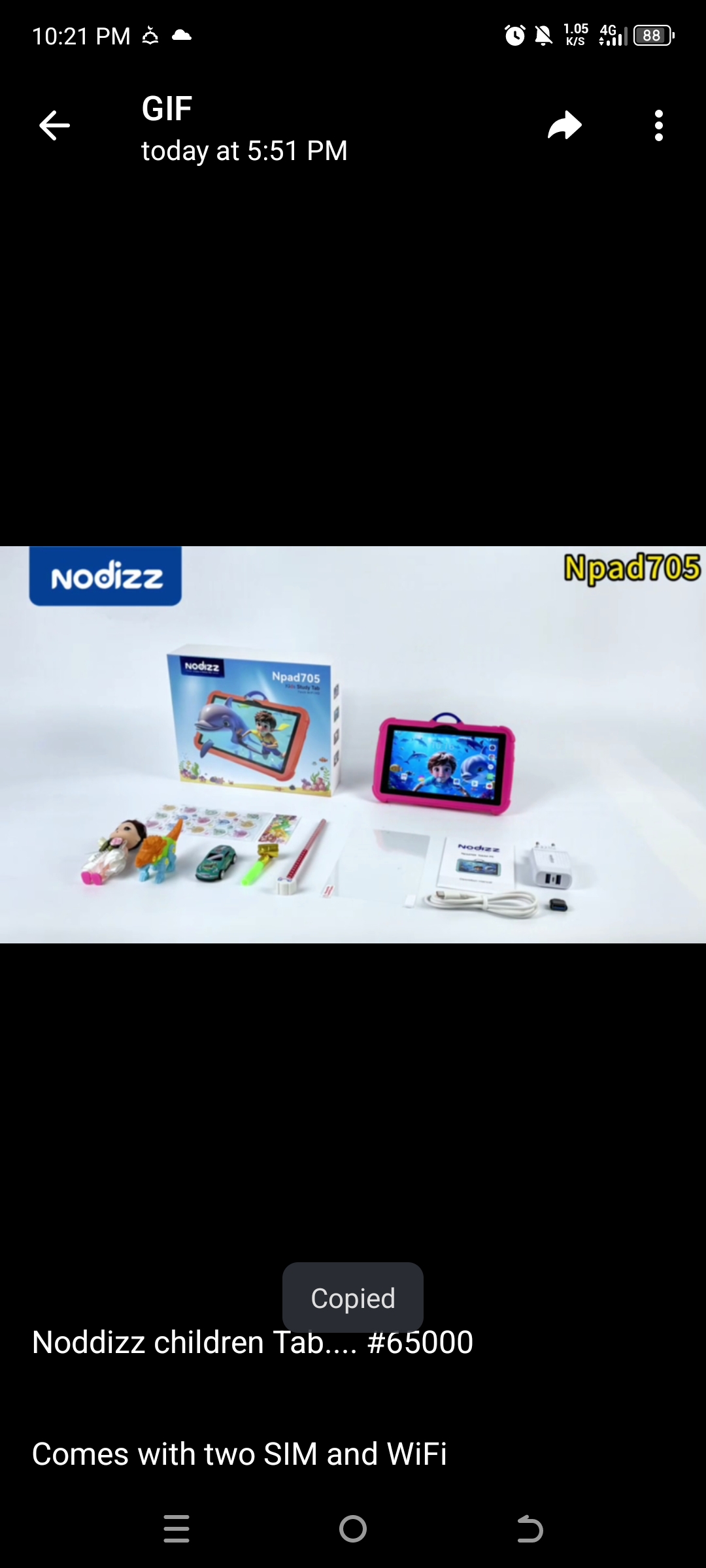 Noddizz children Tab