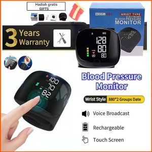 Wrist rechargeable BP monitor