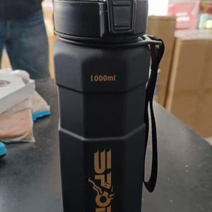 Black sport bottle