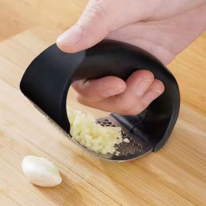 Garlic steel press