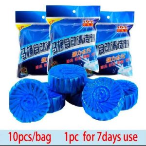 Blue print toilet cleaner