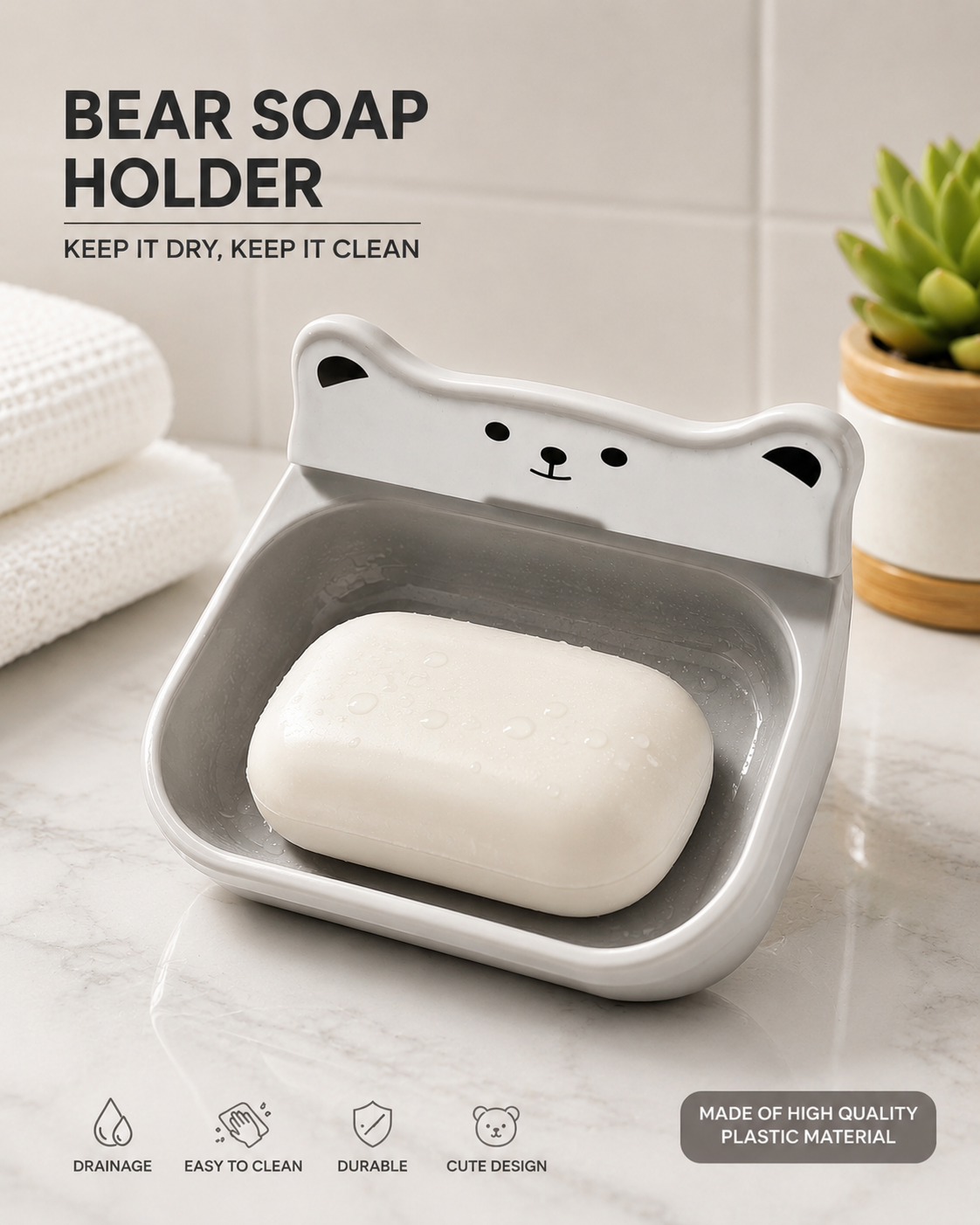 Strong soap rack